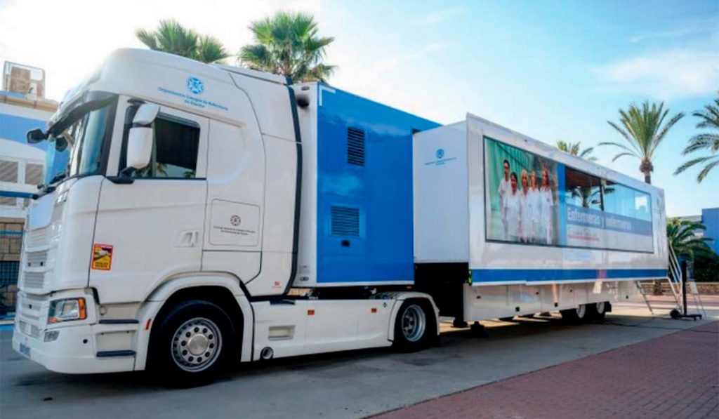El gran trailer de la enfermería que recorre España llega este lunes a Tenerife