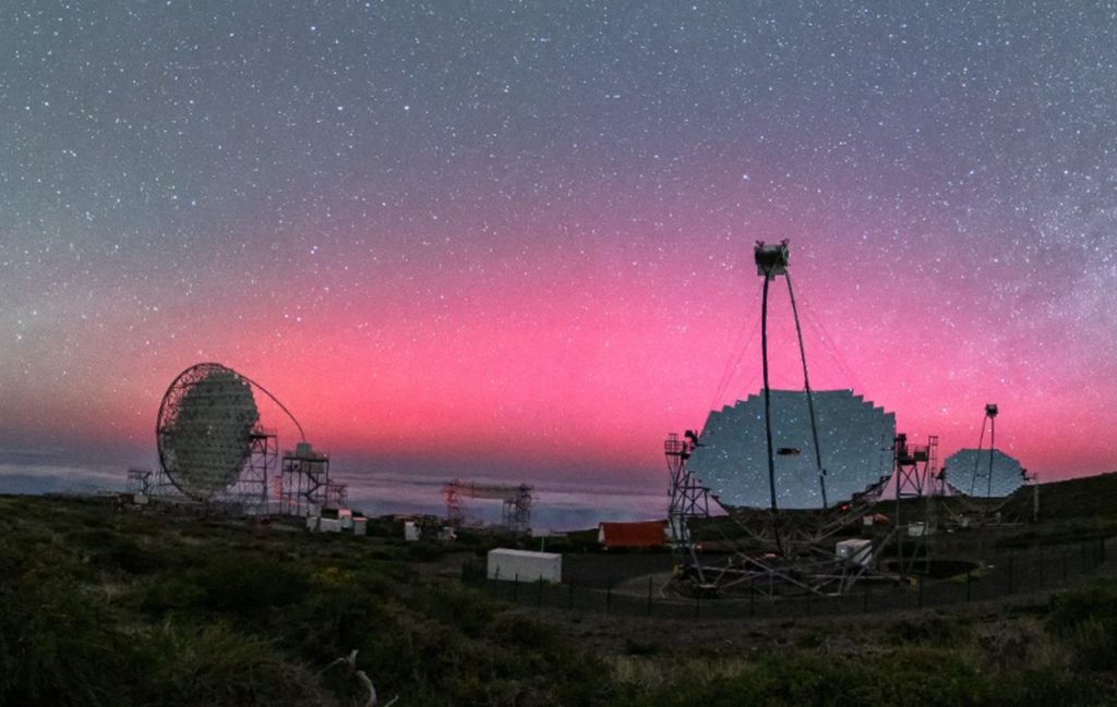 Auroras boreales en La Palma. (IAC)