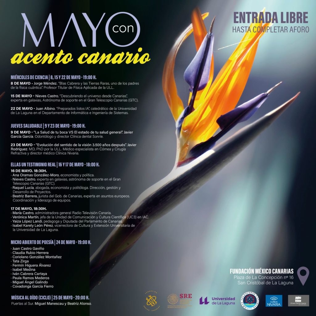 La Fundación México Canarias organiza un ‘mayo isleño’ lleno de propuestas