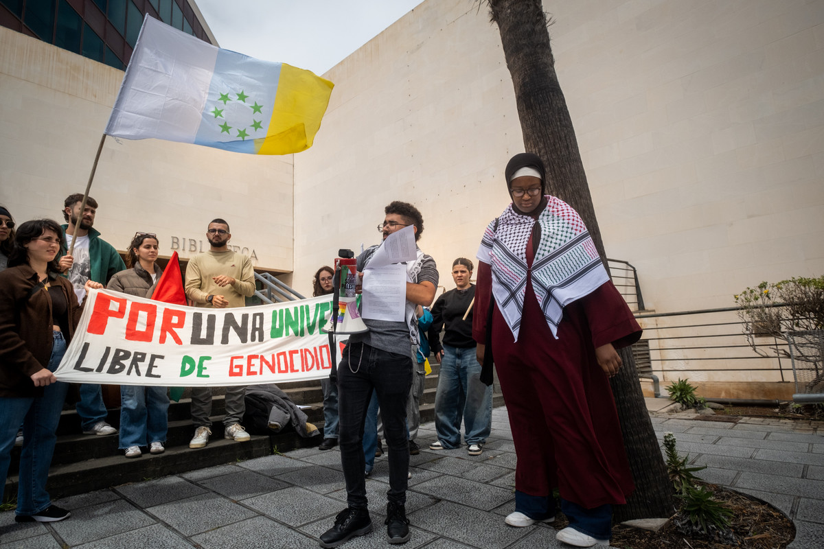Estudiantes de la ULL apoyan al pueblo palestino. Fran Pallero