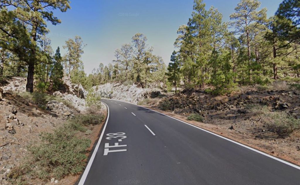 Atropellan a un ciclista en el Parque Nacional del Teide
