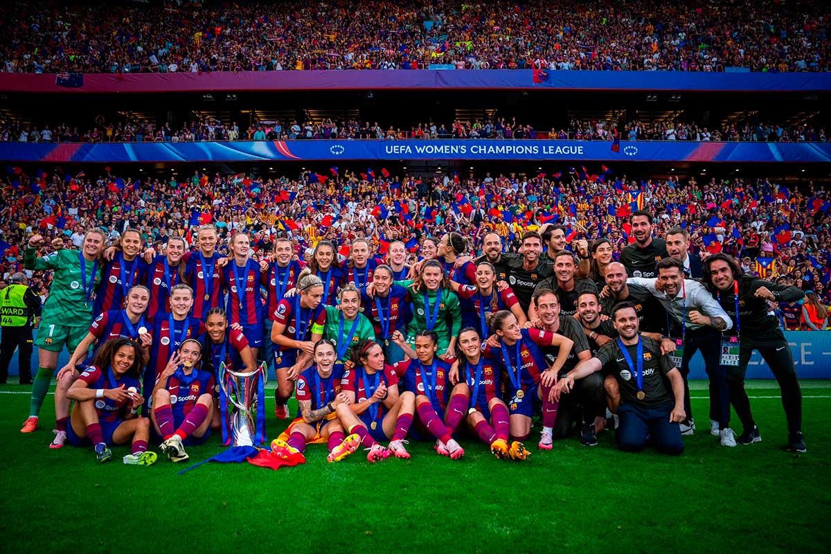 El Barça hace historia y se lleva su tercera Champions con los goles de Aitana y Putellas