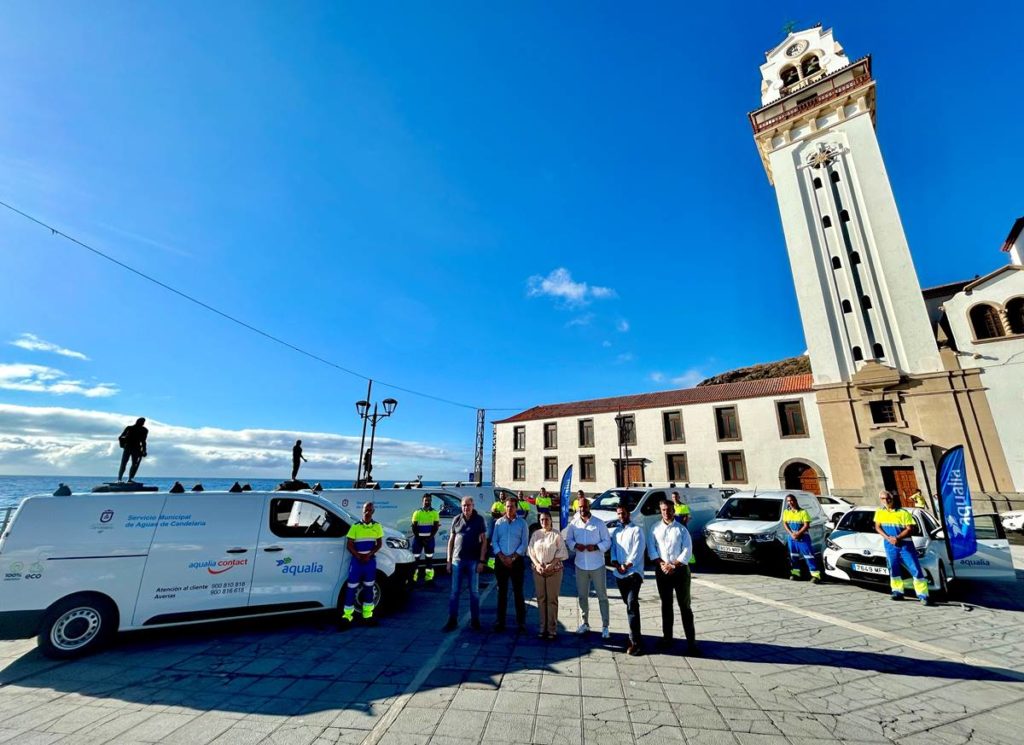 Candelaria presenta su nueva flota de vehículos del servicio municipal de aguas