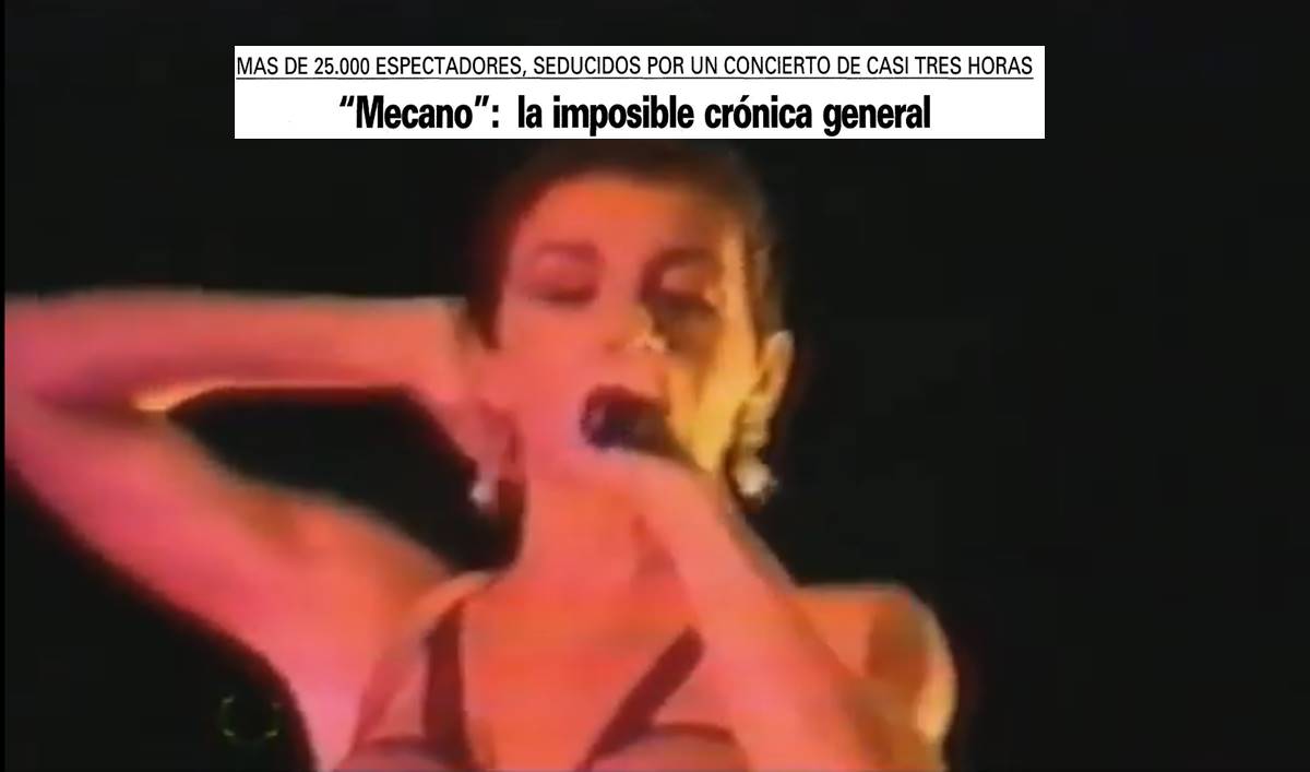 'Me cuesta tanto olvidarte': cuando Mecano batió el récord de asistencia a un concierto en Tenerife