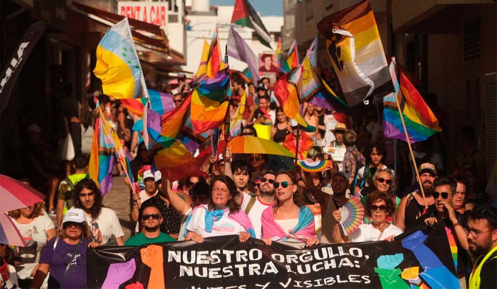 Granadilla lidera las marchas del Día del Orgullo LGTBIQA+