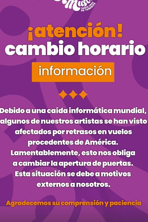 Comunicado de Cook Music Fest. Instagram