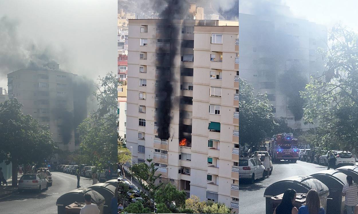 Incendio en un edificio de viviendas en Santa Cruz de Tenerife