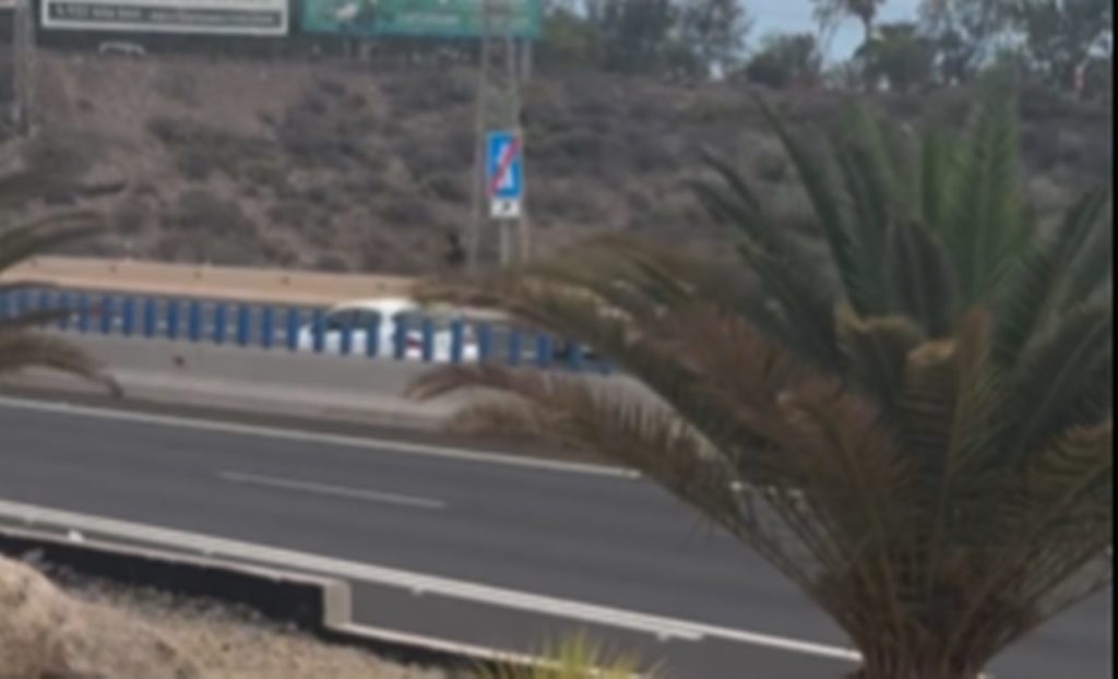 Circula en patinete por la autopista