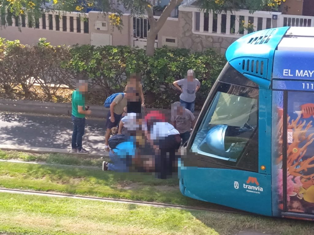 Atropellada una mujer por el tranvía