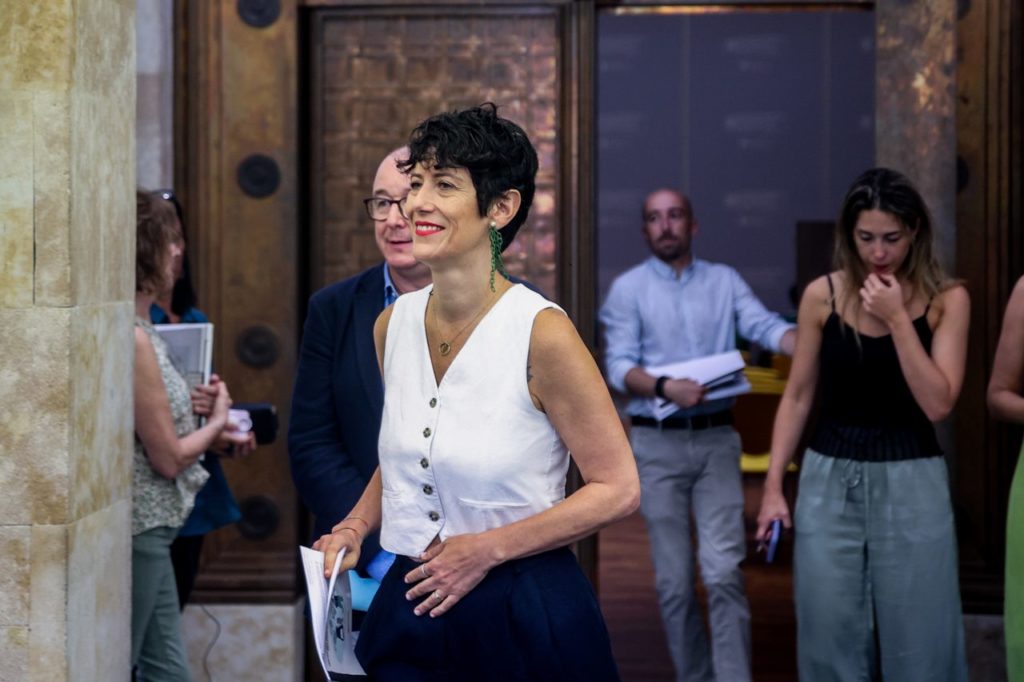 La ministra de Inclusión, Seguridad Social y Migraciones, Elma Saiz. EP