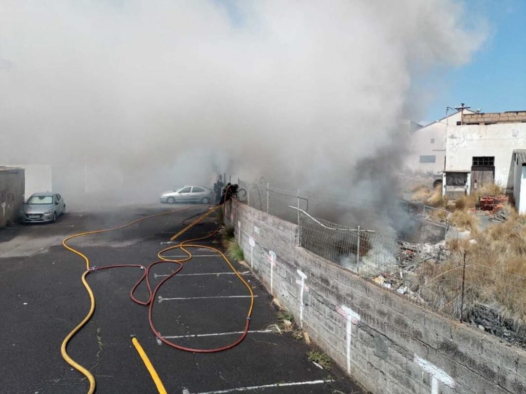 Susto entre los vecinos de Taco por un incendio en la trasera del Concorde