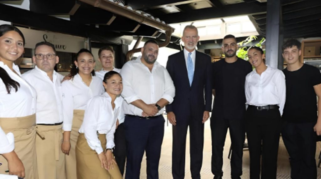 Felipe VI se da un homenaje en un conocido restaurante de Tenerife