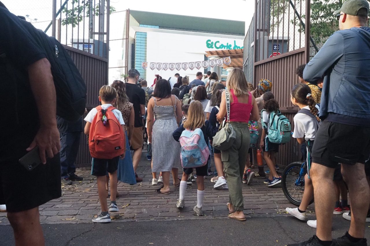 El alumnado volviendo al colegio en Canarias