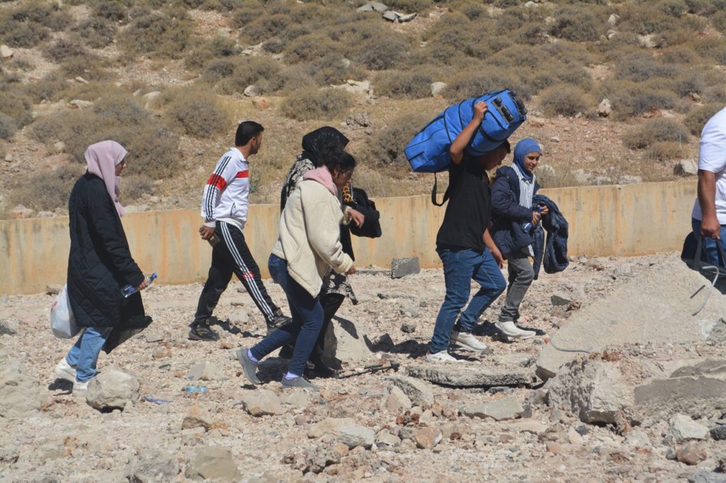 Más de 200.000 personas han cruzado hacia Siria desde la invasión israelí de Líbano