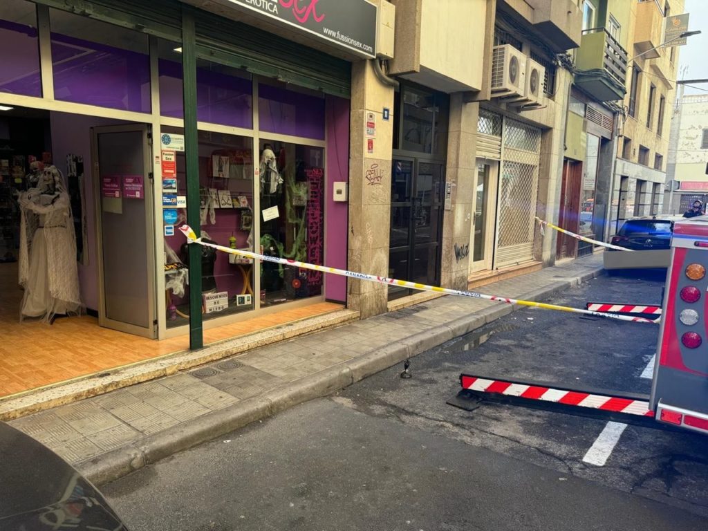 Susto en una céntrica calle de Santa Cruz de Tenerife