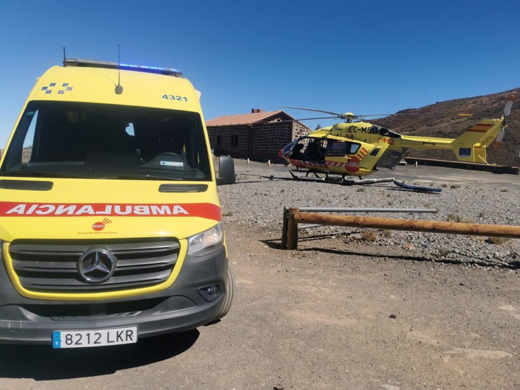 Accidente de tráfico grave en el Parque Nacional del Teide