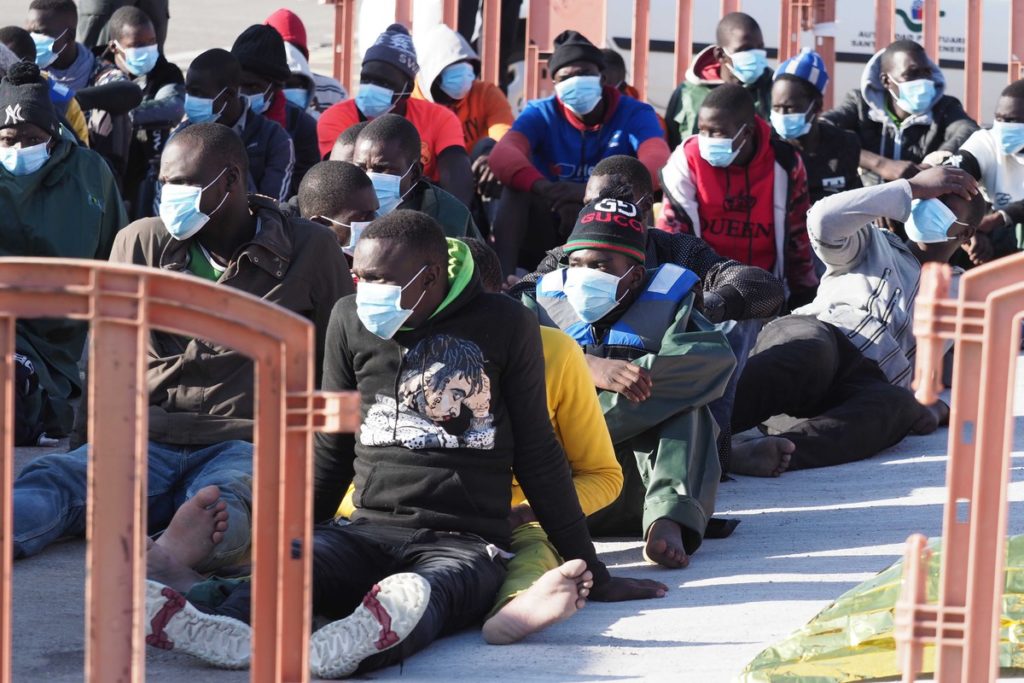 Migrantes llegados a las costas canarias. Sergio Méndez (archivo)