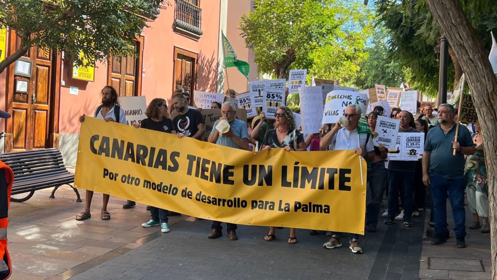 Protesta en Los Llanos de Aridane. Lucio Hernández