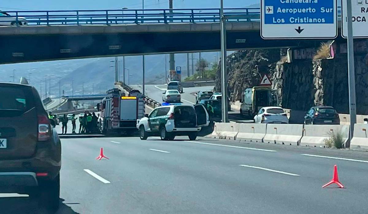 Accidente múltiple en la TF-1. DA