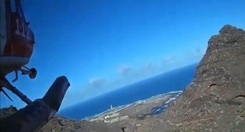 Se queda completamente aislada en una zona de difícil acceso en La Laguna