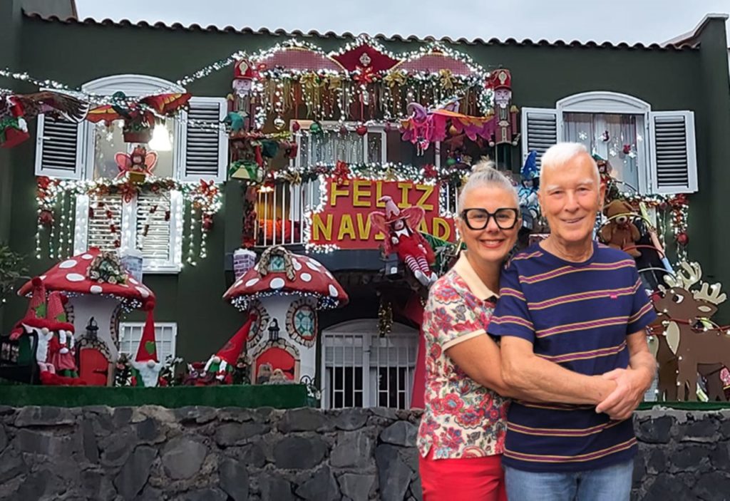 La casa más navideña de Santa Cruz de Tenerife se enciende por última vez