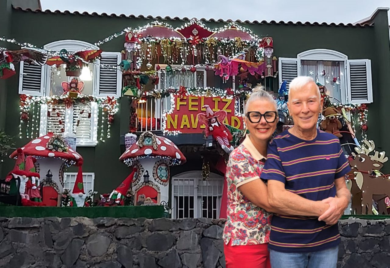 La casa más navideña de Santa Cruz de Tenerife se enciende por última vez