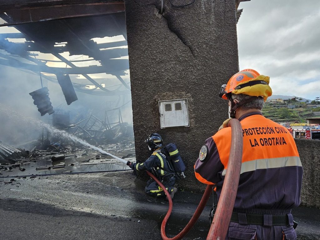 Dan la última hora sobre el incendio en La Orotava