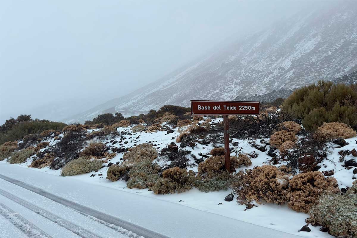 Nieve en el Teide