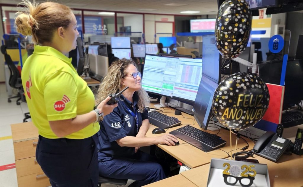 Nochevieja en Canarias: el 112 gestionó 880 incidentes, 314 por problemas de seguridad