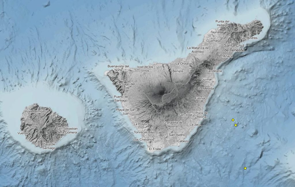 El IGN detecta una serie de 14 terremotos en Tenerife