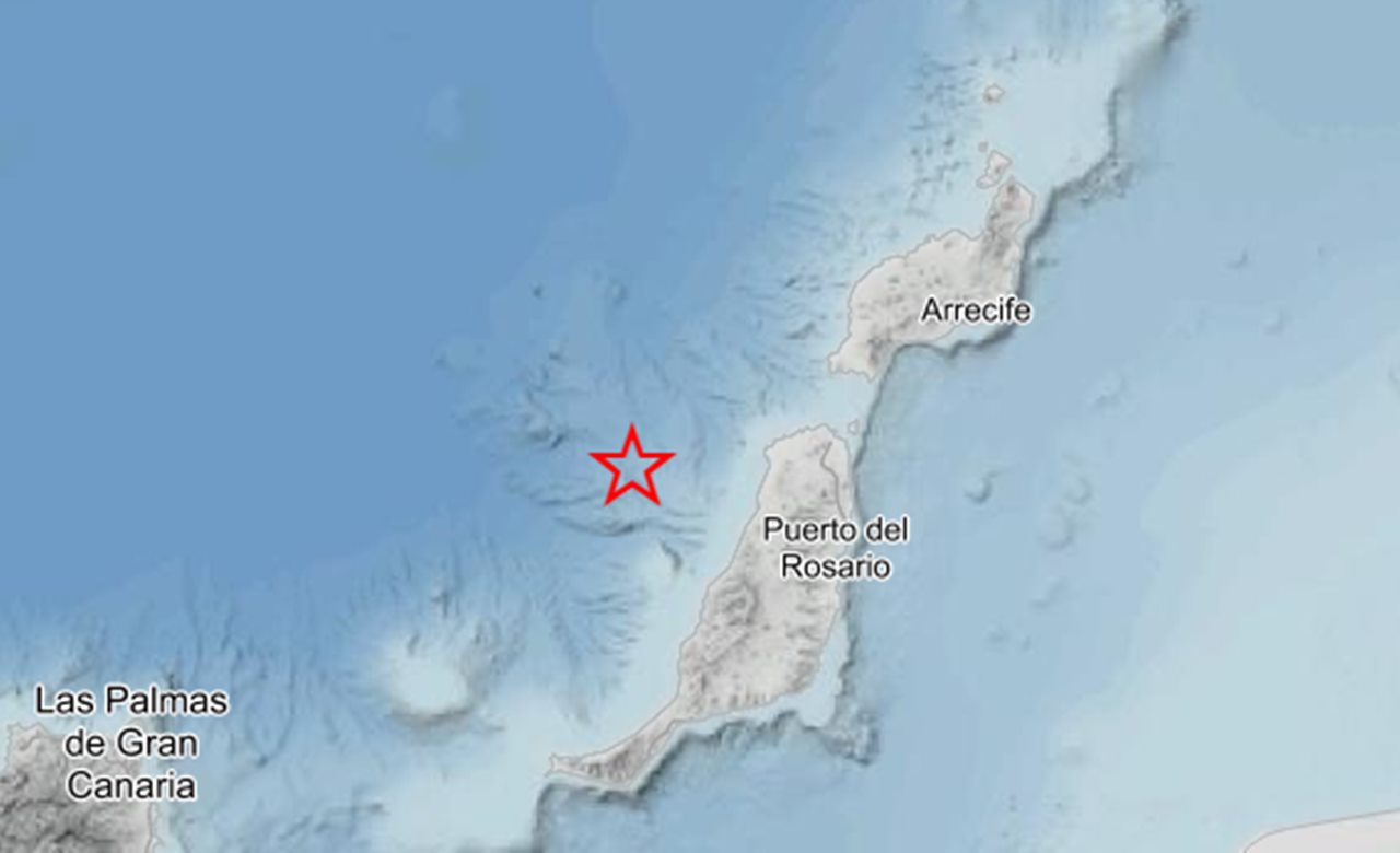 Terremoto cerca de Fuerteventura. Da