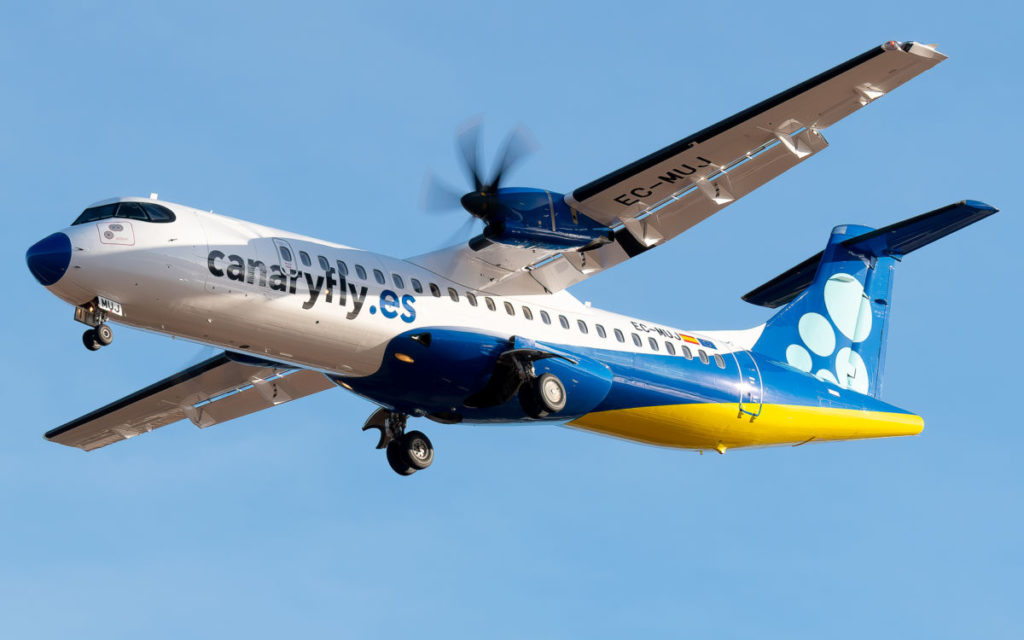 Canaryfly continúa la modernización de la imagen de su flota con un diseño que refuerza su compromiso con las islas Canarias