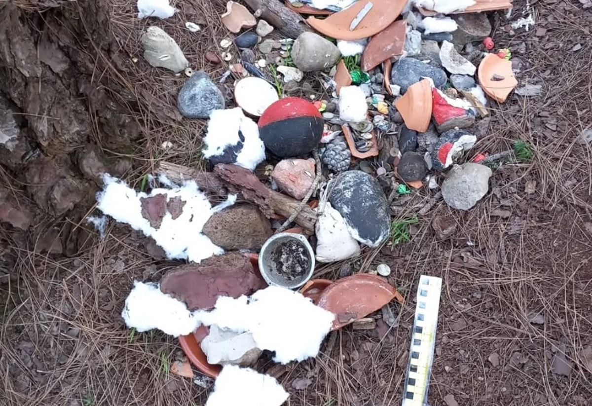 Santería en Tenerife: descubren restos de un rito en un paraje protegido de la Isla