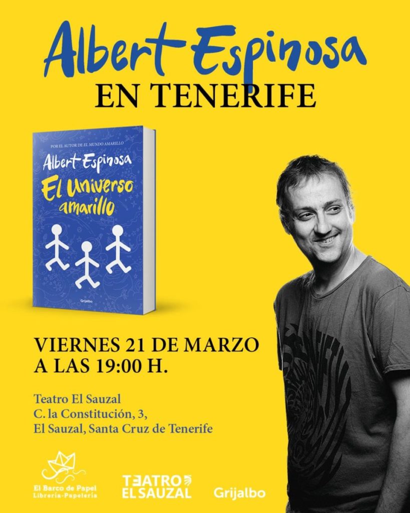 Albert Espinosa llega a Tenerife de la mano de El Barco de Papel. DA
