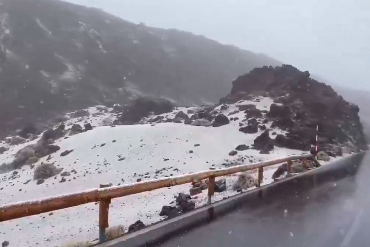 Nieve en el Teide