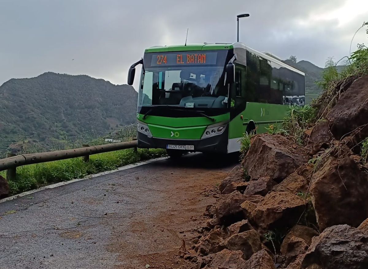 Carretera de El Batán, en La Laguna. DA