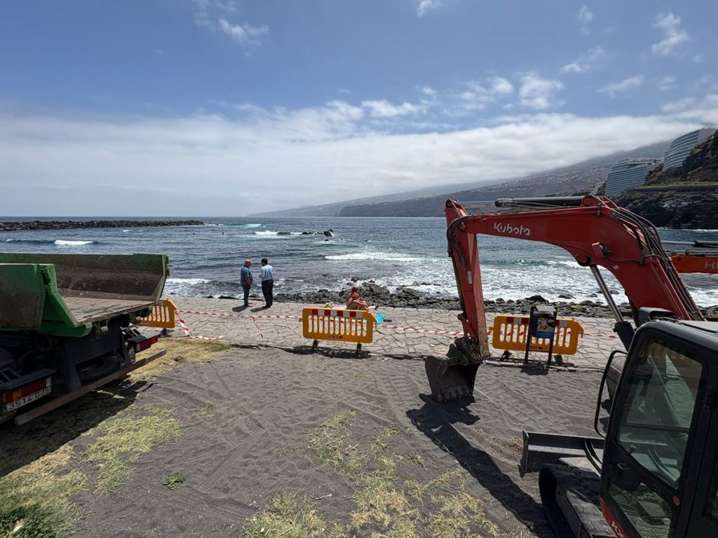 Mejoras en la playa de Martiánez: horarios en los que se llevarán a cabo