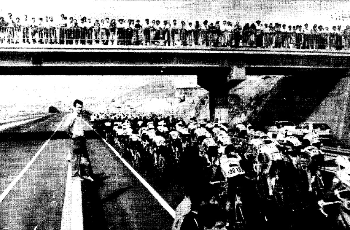 Chinchetas en la carretera y caos: cuando la Vuelta Ciclista a España vino a Canarias