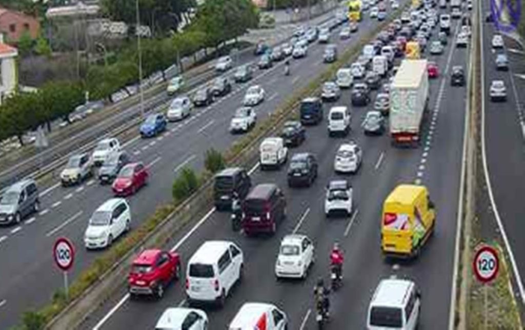 Accidente colapsa la TF-5. DA