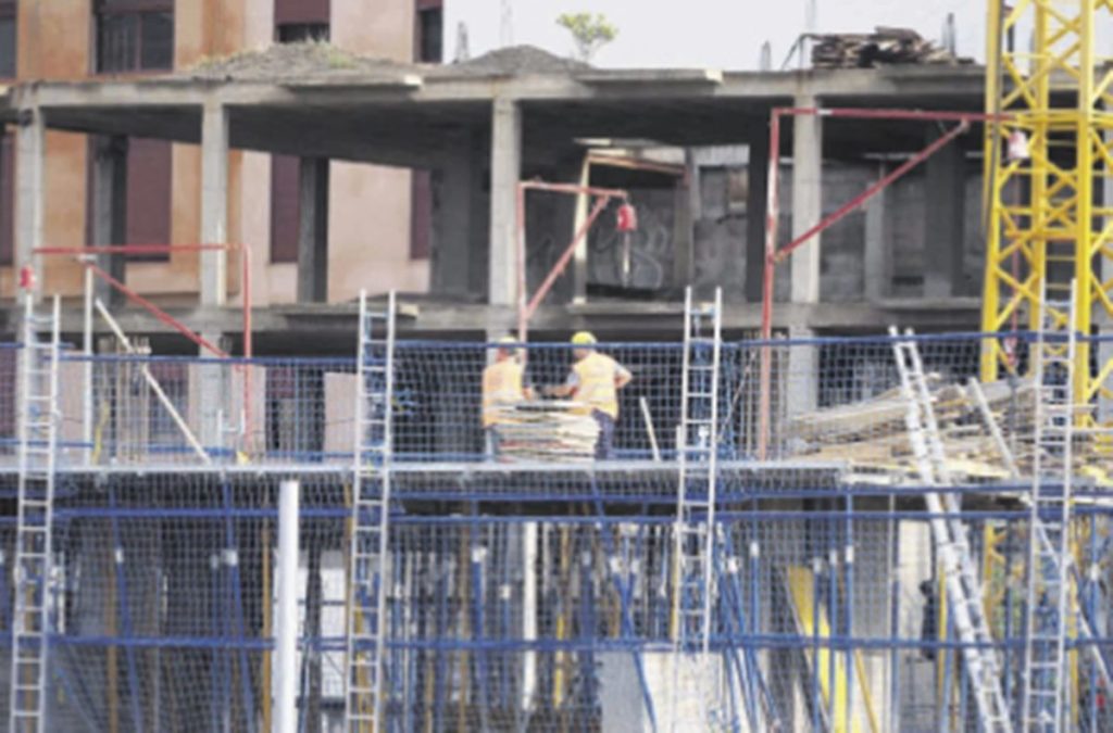 La construcción es uno de los sectores en los que crece la ocupación. Sergio Méndez