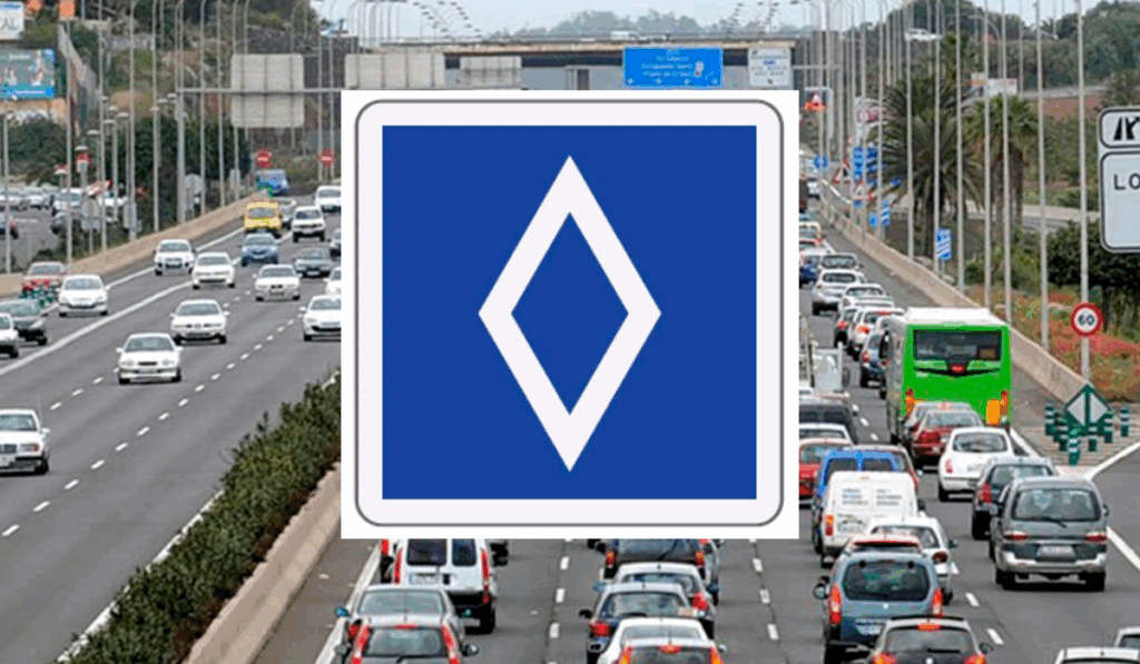 La nueva señal con forma de rombo que pocos conocen y que la DGT podría incorporar este año