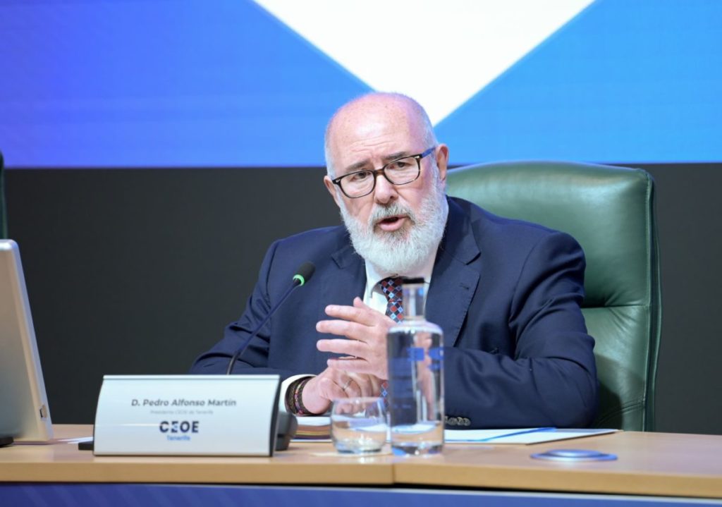 Pedro Alfonso, presidente de CEOE Tenerife. EP