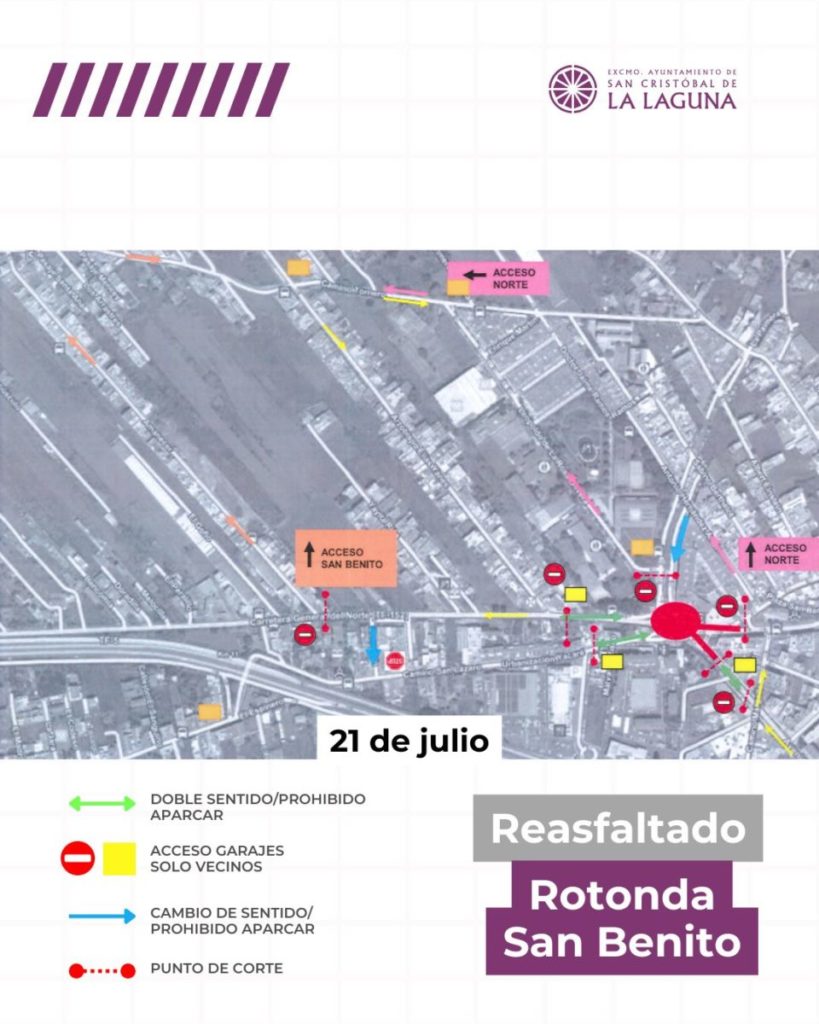 Traffic disruptions announced in La Laguna due to works Traffic disruptions announced in La Laguna due to works