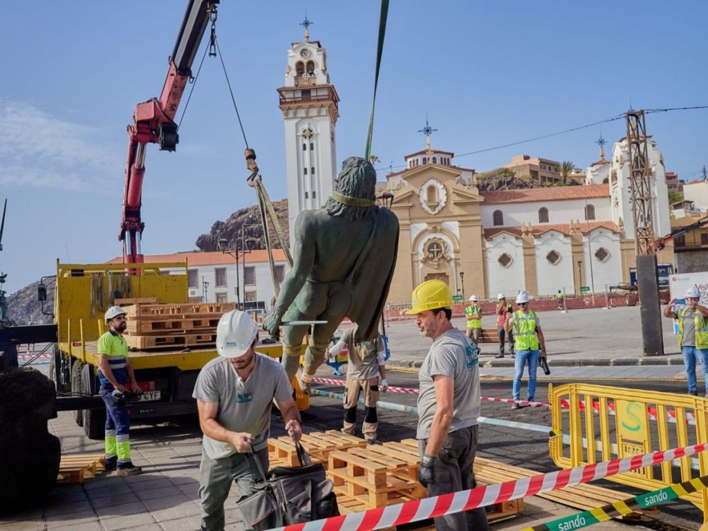 Los menceyes de Candelaria se mueven: avanza la reforma integral de la plaza de la Patrona