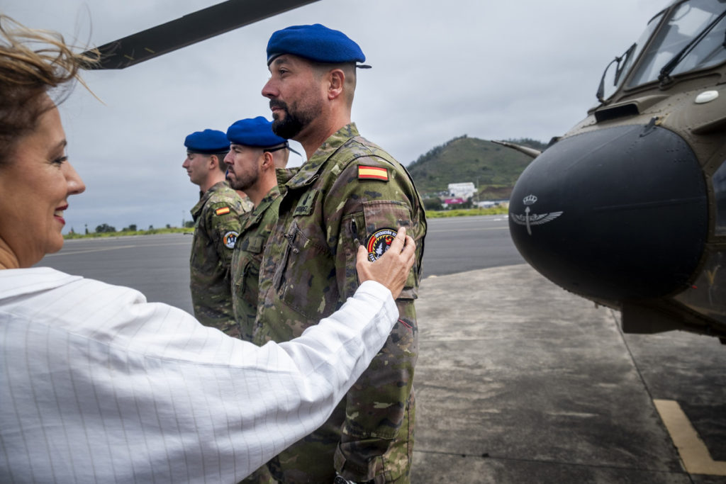 El Ejército despliega en Tenerife 920 patrullas y dos helicópteros contra los incendios