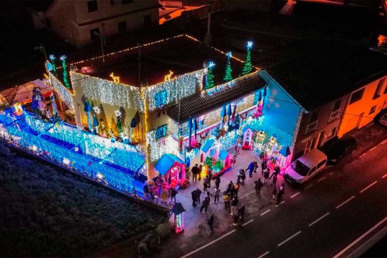 La casa más navideña de Canarias iluminada en 2025 en Valle de Guerra, La Laguna, Tenerife.