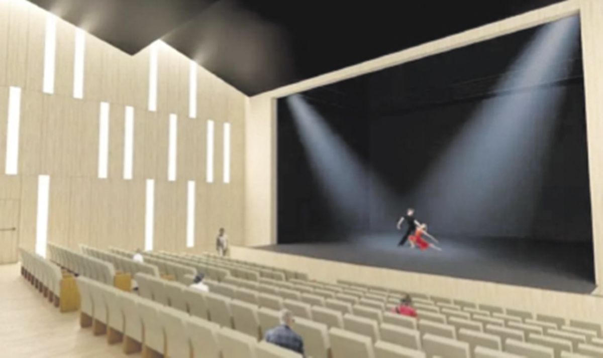 Fotomontaje del escenario del nuevo recinto municipal.