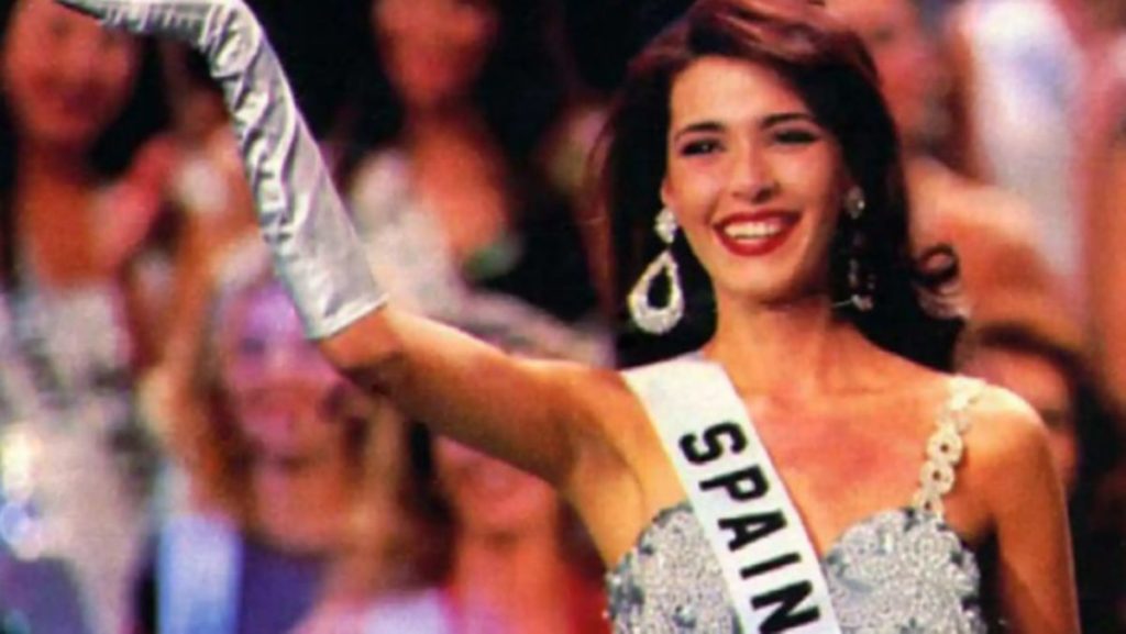 Eugenia Santana en la gala Miss España 1992.