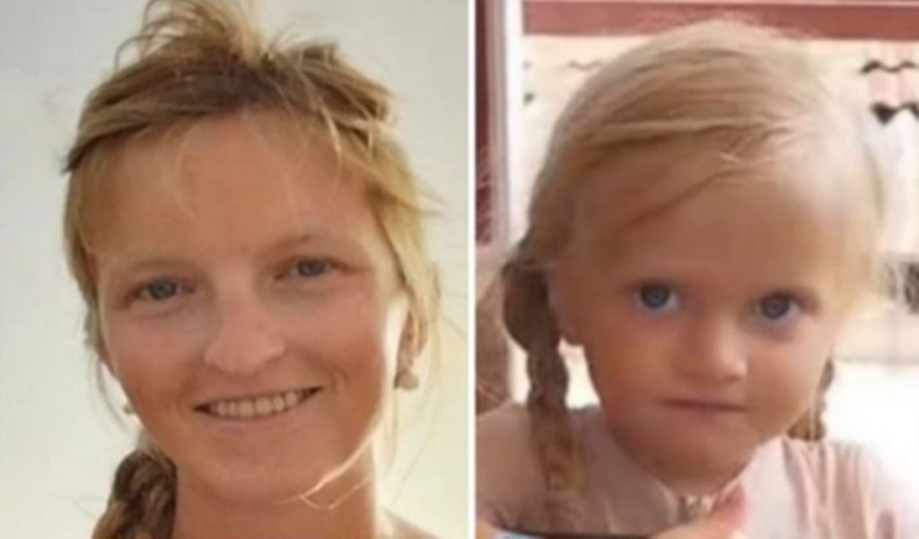 Jasmine Raymaerkers, de 30 años, y Lily Sofía Fernández, de 3. SOS Desaparecidos