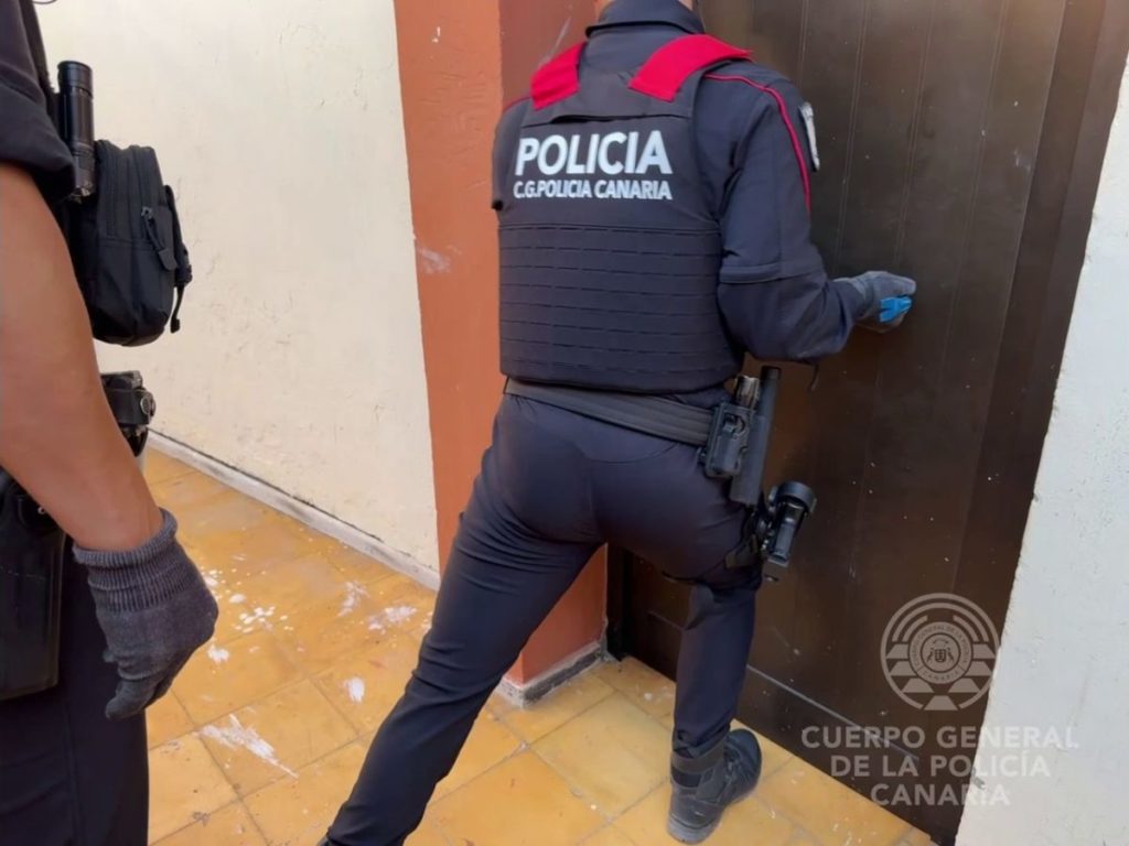 Imagen de una de las redadas de la Policía Canaria contra Quórum. Gobcan